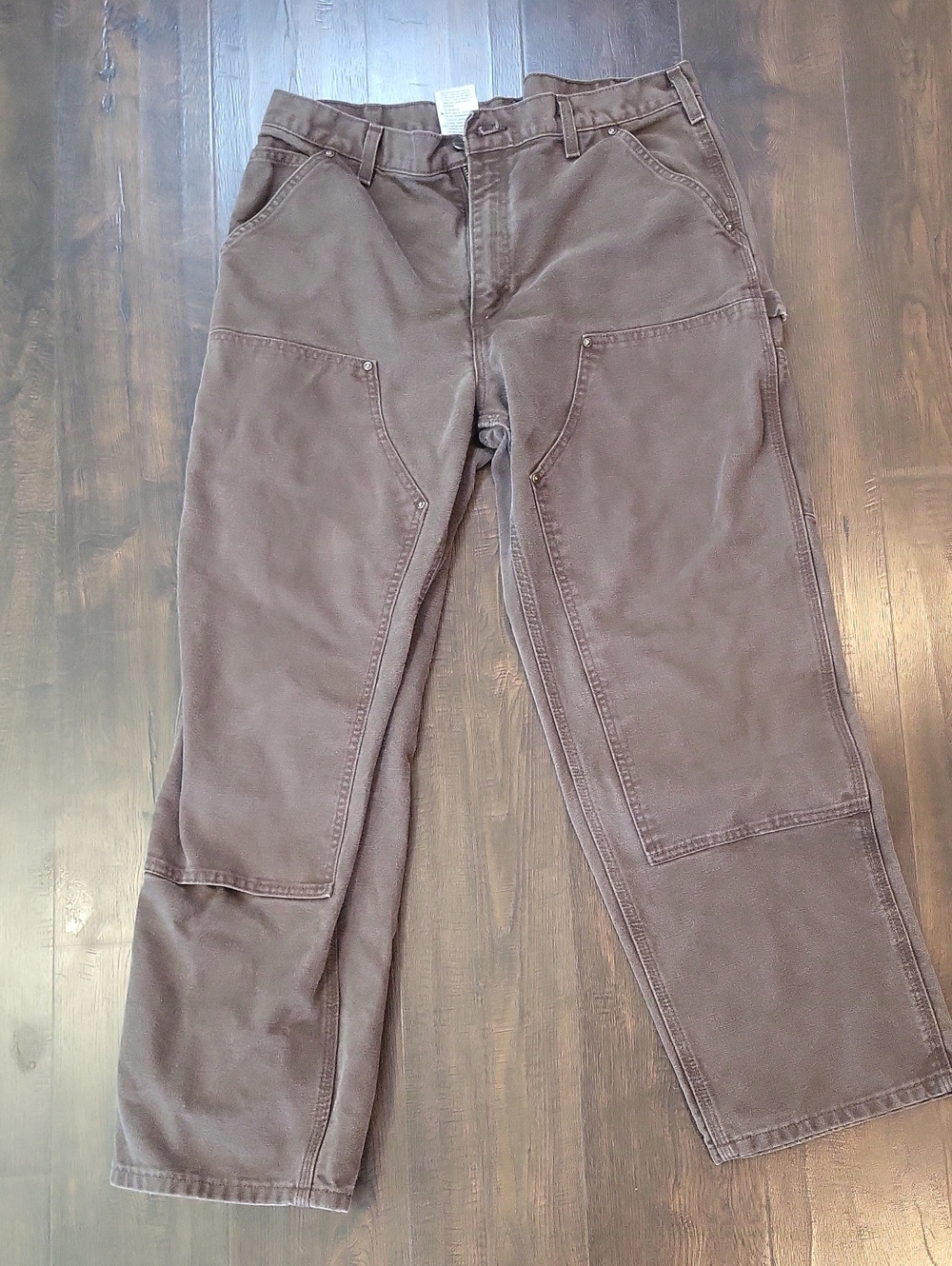 Carhartt B136 DKB Double Front Duck Work Pants Made in Mexico 36x30